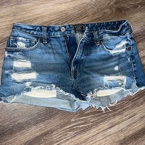 Abercrombie jean shorts - dark wash